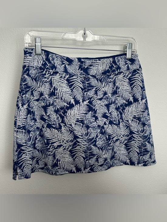 Tranquility by Colorado Clothing Dresses & Skirts - Tranquility by Colorado Clothing Navy and White Fern-Print Mini Skort